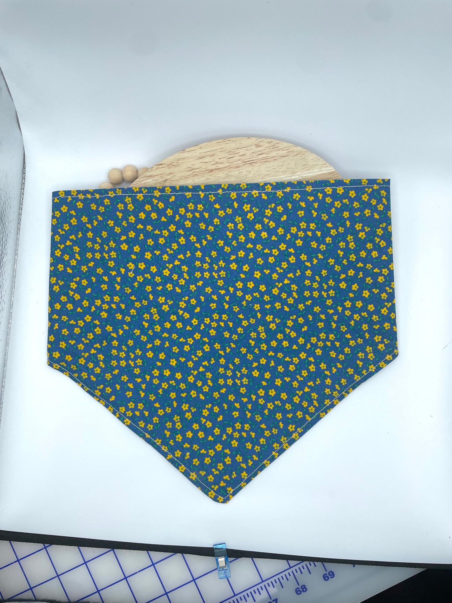 Vintage Blue Floral - Button