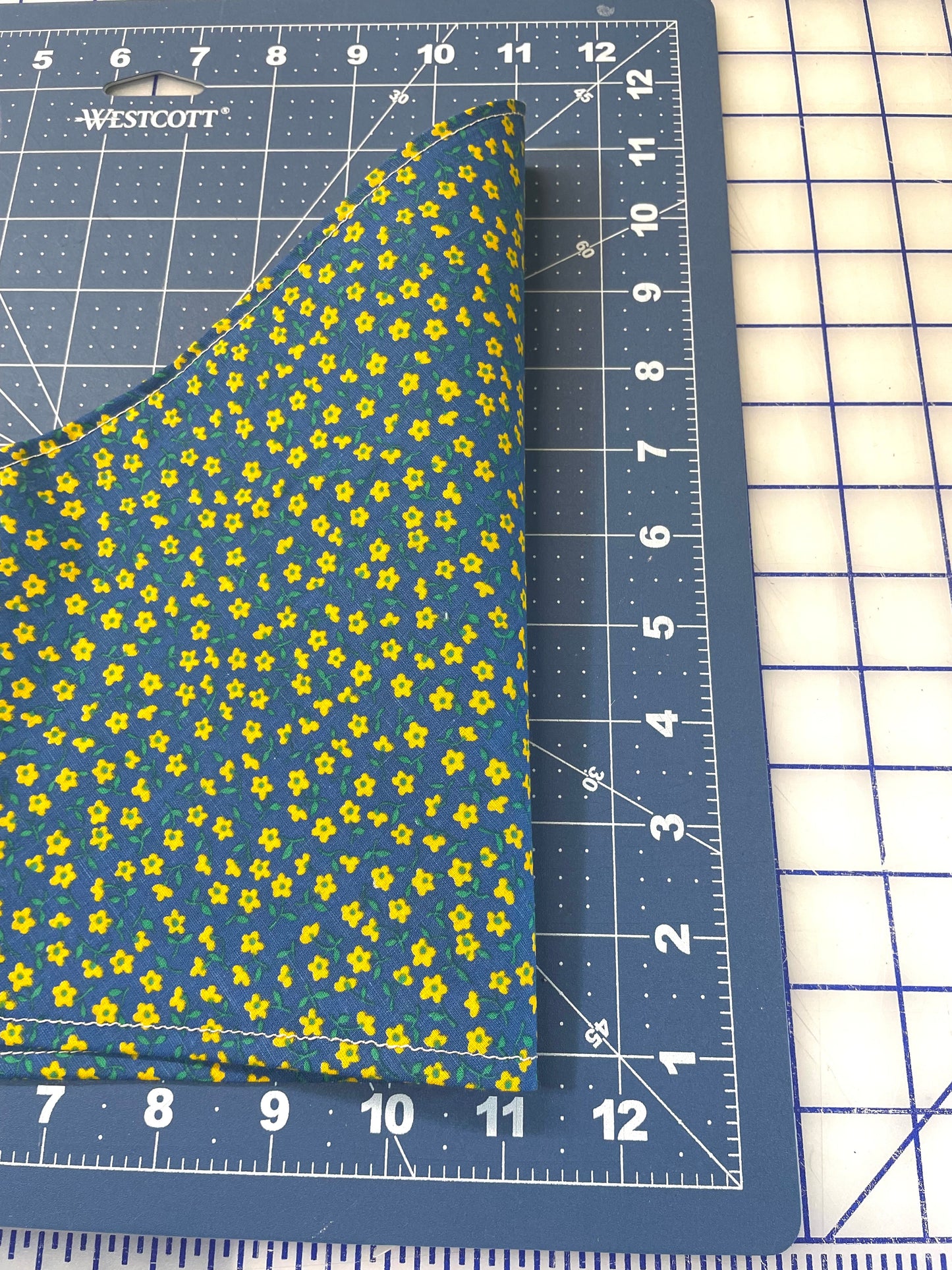 Vintage Blue Floral - Button