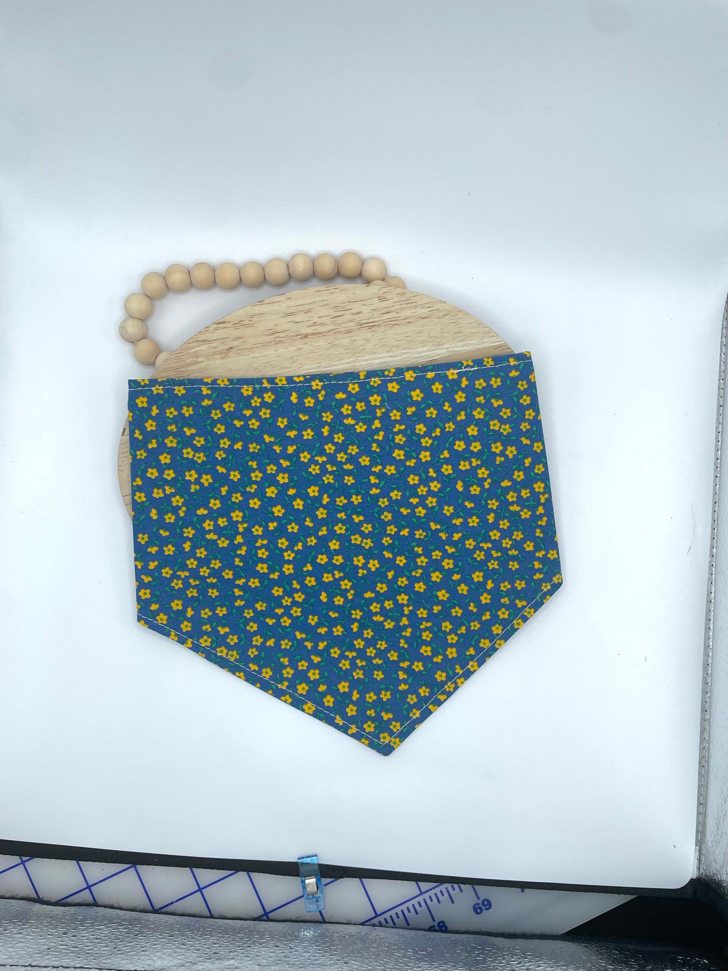 Vintage Blue Floral - Button